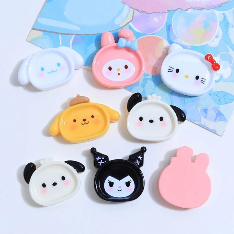 1KS Cartoon Cartoon Sanrio Animals Plates Plates Style Hairpin náušnice prívesok Scrapbook Craft DIY Miniatúrne ozdoby príslušenstvo