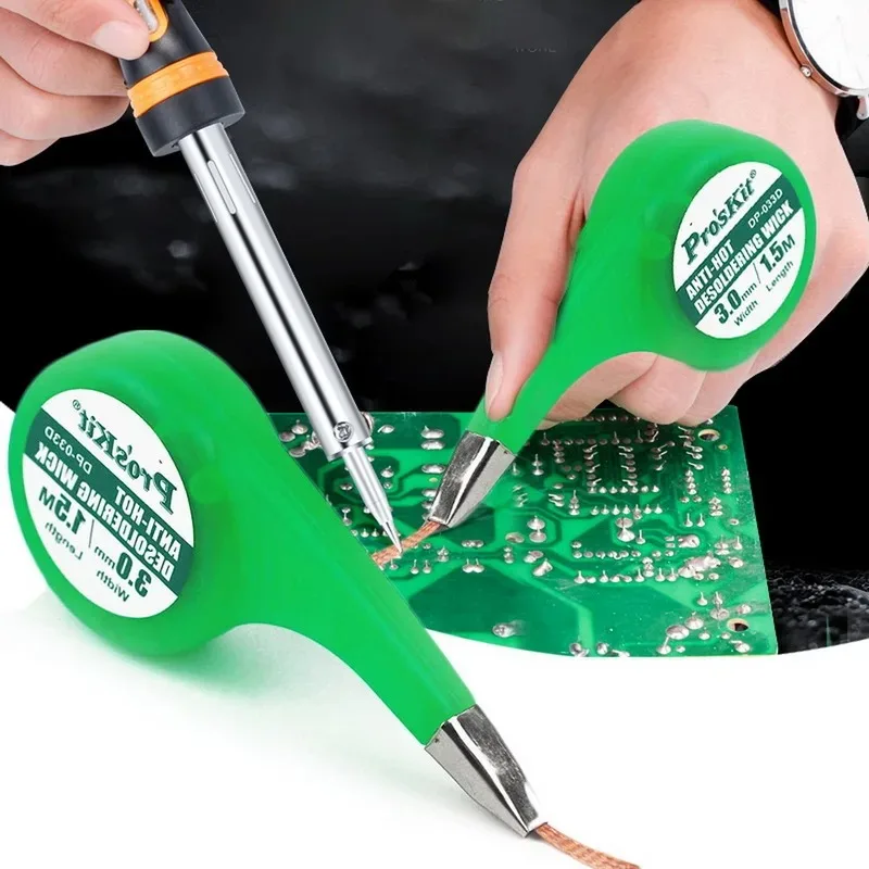 1ks Desoldering Wick Braid Solder Wick Remover Sucker s palcom Dispenser Solder Remover