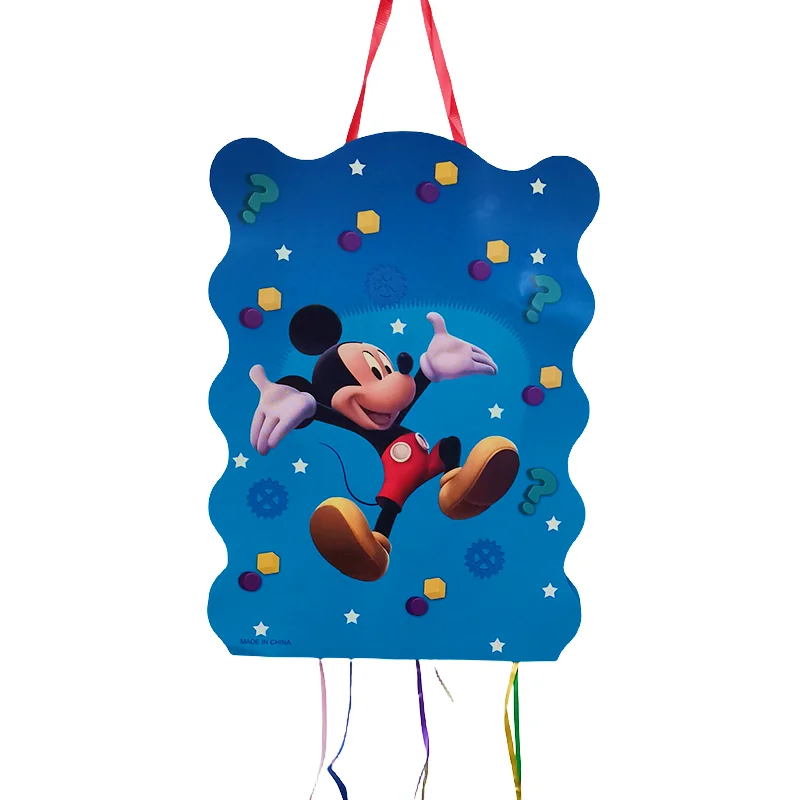 1ks Disney Cartoon Blue Mickey Mouse Téma Pinatas Boys Girls láskavosť šťastné narodeniny Udalosti Party Mickey Pinatas DIY Dekorácia