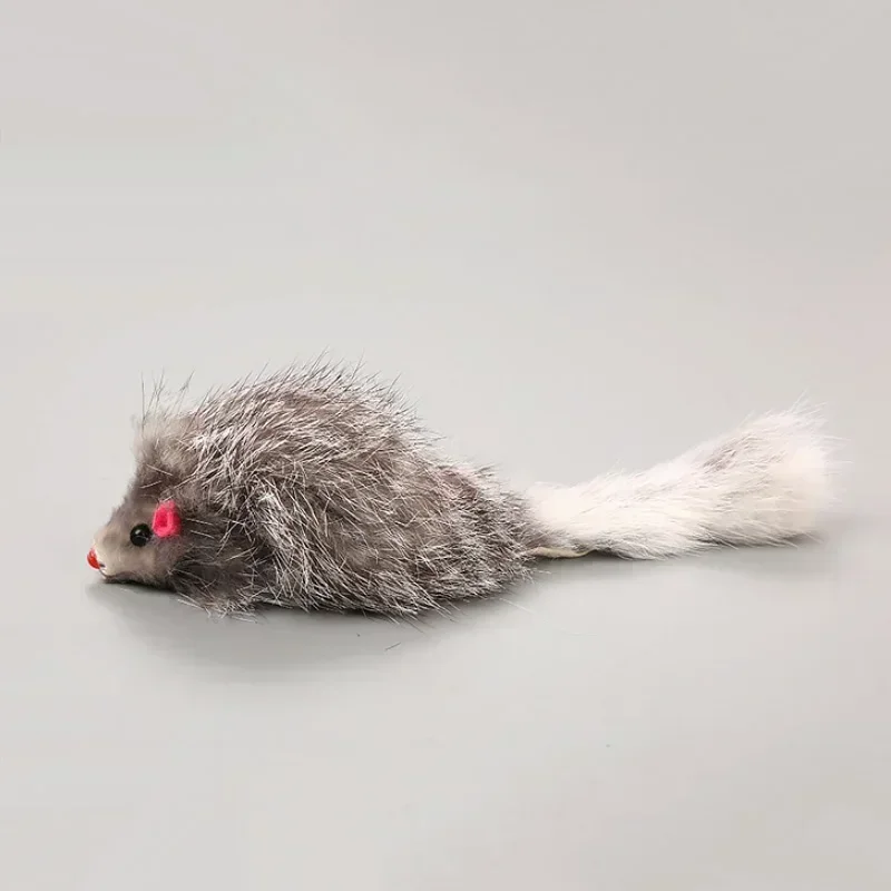 1ks False myš mačky mačky hračky 18 cm mačka s dlhými vlasmi chvostovými myšimi myši s hračkami mäkkých králikov kožušina Furry Plyš mačka hračky pre mačky pre mačky psov