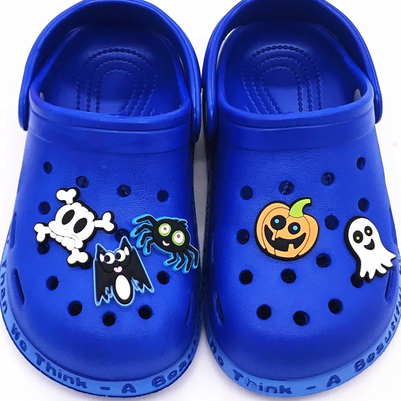 1ks halloween tekvicová karikatúra strašidelná silikónová topánka spona doplnky dekorácie topánky kúzla DIY batoh náramku