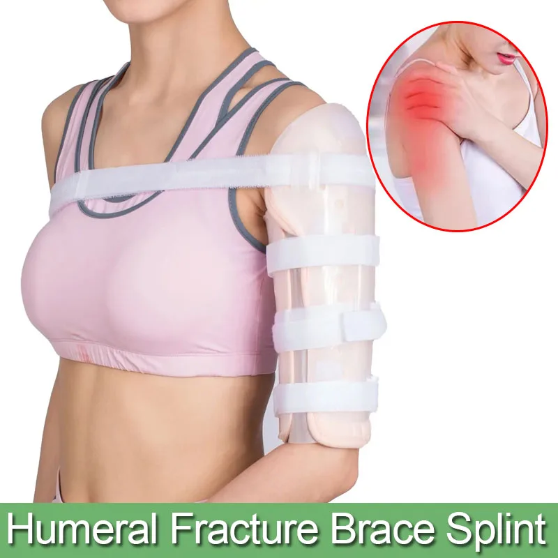 1ks Humeral Brace Hriach Zlomenú dlahu pre zlomené horné rameno, rameno, biceps, humerus kosť s manžetou