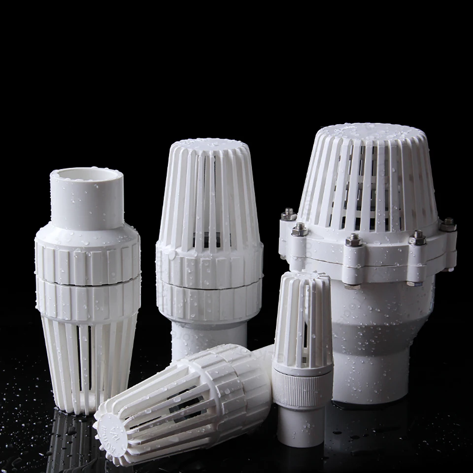 1ks ID 32 40 50 63 mm PVC Kontrola ventilového ventilu Vodný filter Vodný filter Akvárium Nádrž PVC PVC Adaptér potrubia