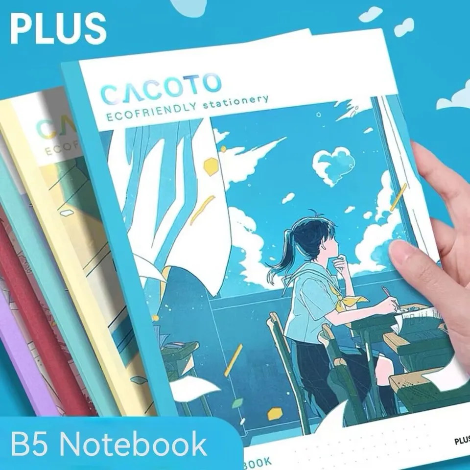 1ks japonsko plus b5 notebook Student s bodkovým riadkom 30shety Poznámkový glue kníhku