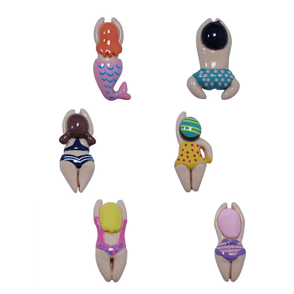 1ks kawaii plavky morská panna kúpalisko Girl Boy Boy živice topánky kúzla záhradné topánky gombíky ozdobné ozdoby otvor