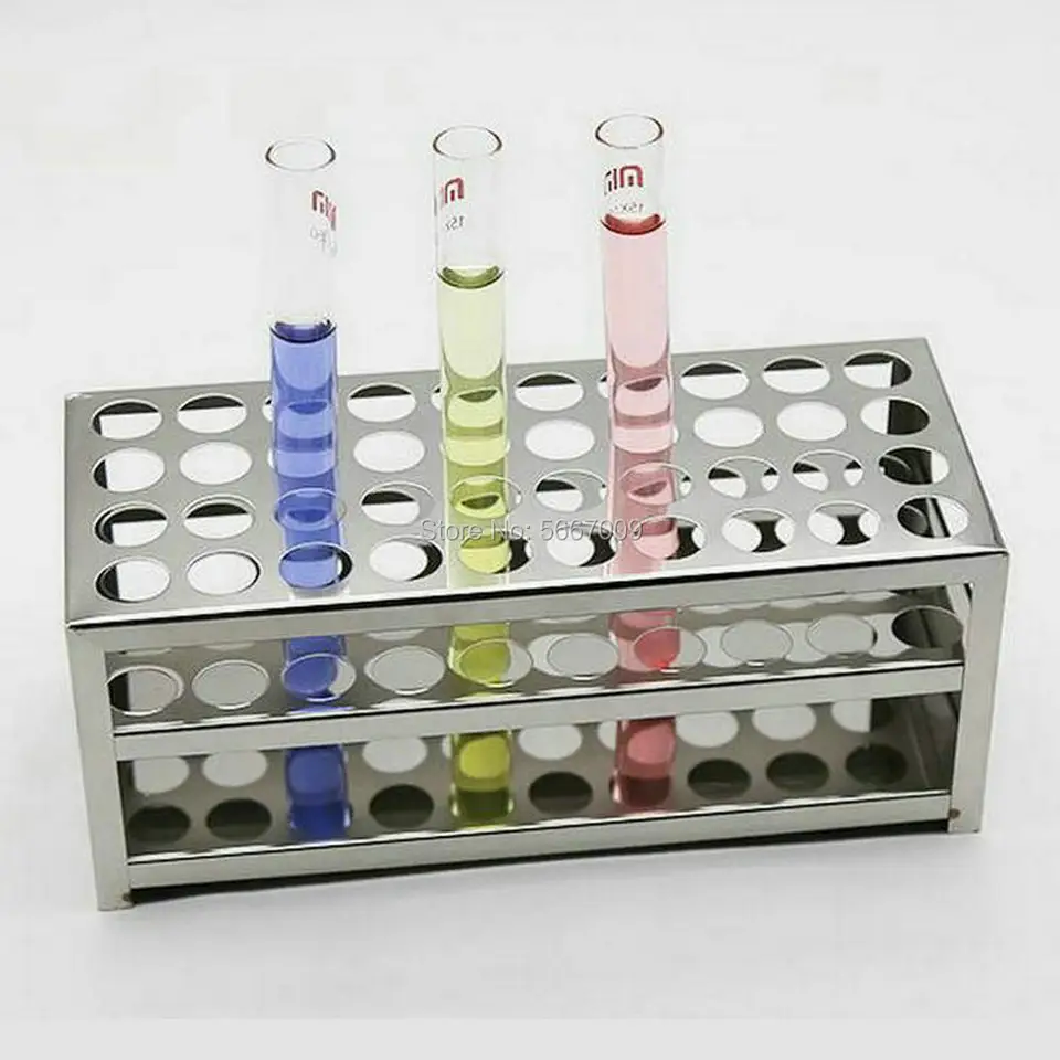 1ks laboratórium z nehrdzavejúcej ocele držiak na trubicu s kolorimetrickým rúrkovým stojanom Centrifuge Truby Stander pre školský experiment