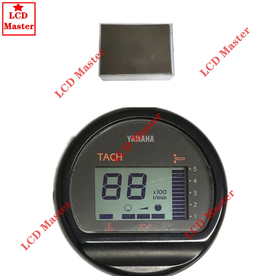 1ks LCD displej pre digitálne multifunkčné tachometra Tachometer Unit 6Y5 Tachometra bez tlačidiel bez tlačidiel bez tlačidiel