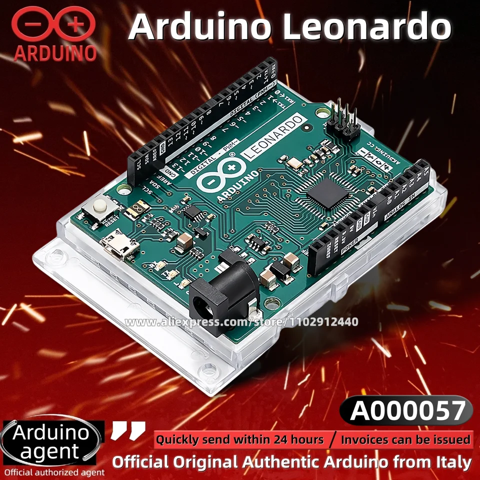 1ks/lot Arduino leonardo s hlavičkami A000057 ATMEGA32U4 Agent pre vývojovú dosku Nový originálny bodový zásob