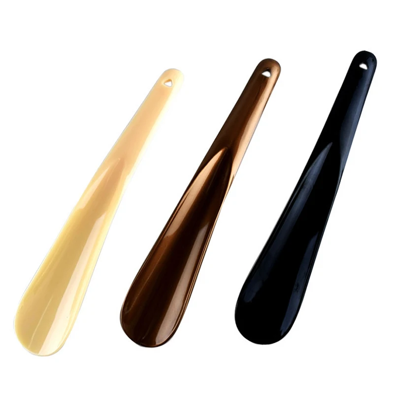 1ks módny štýl 19cm obuvné rohy Profesionálny plastový plastický tvar lyžice Shoehorn Shoe Shoe Lifter