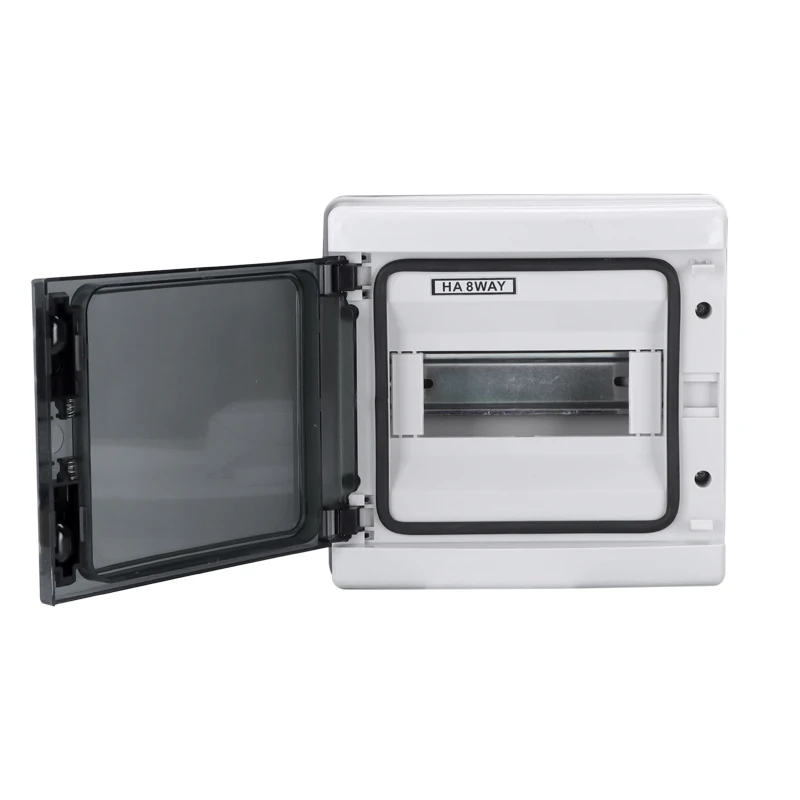 1ks na šaržu 8 Way HA-8 vodotesný IP65 Plast Distribution Box PC ABS ABS Domácnosť Kombináč
