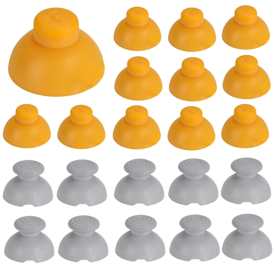 1ks NGC Rucker Rocker Hat Grey Notch Žltý 3D opravárenský príslušenstvo rukoväť Joystick Hat Grey Notch Žltý 3D gamepad