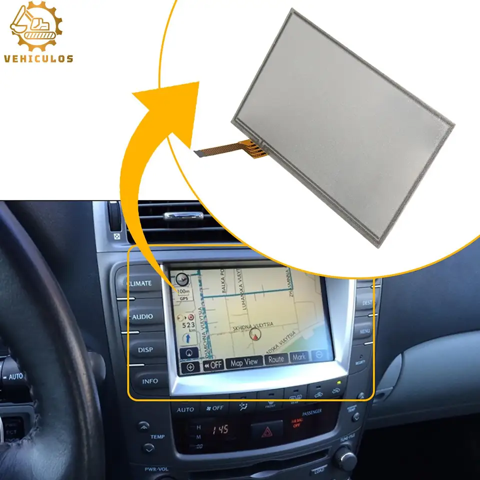 1ks nový 7 -palcový NAV GPS Radio Touch Screen pre Lexus ES240 ES350 CSV40 2006 2007 2008 2009 LTA070B510F LTA070B511F LTA070B512F