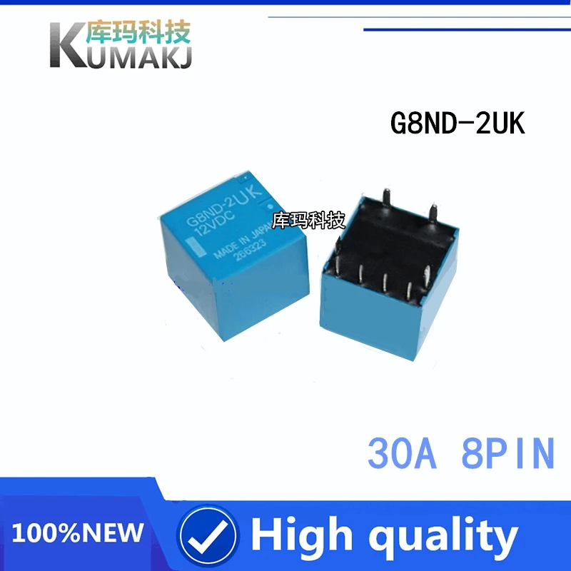 1ks nový G8ND-2UK BMW Hand Brake Relay 30a 8pin 12VDC 27URS