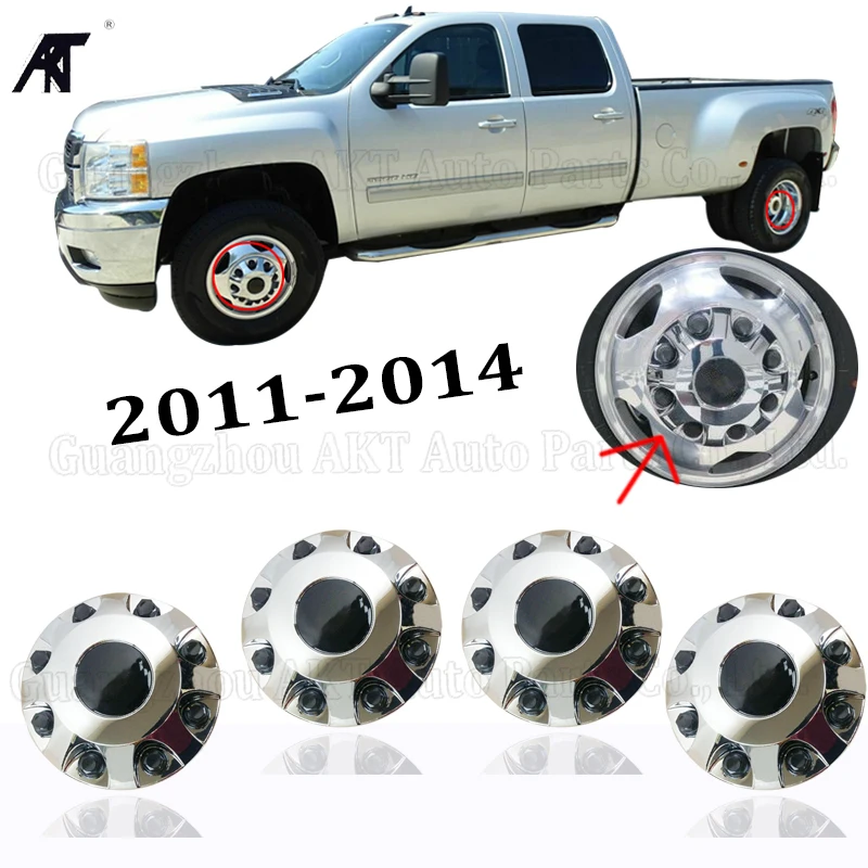 1ks nový za rok 2011 až 2021 Silverado 3500 HD Chrome Front Center Cap 8 LUGS GM 9597801