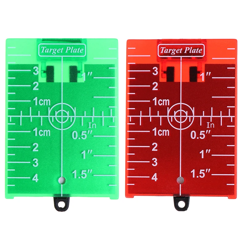 1ks palec/cm laserová doska cieľovej karty pre úroveň zelenej/červeného laseru vhodná pre linkové lasery 11,5 cm7.4 cm