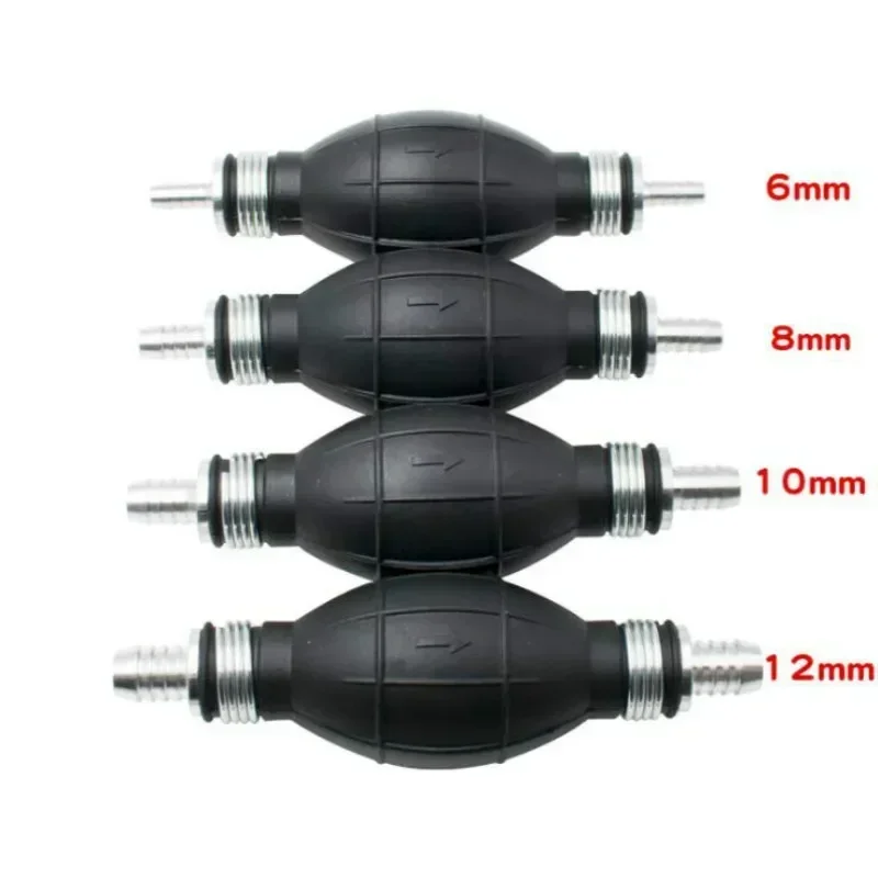 1ks palivové čerpadlo 6 mm 8 mm 10 mm 12 mm gumové hliníkové ručné čerpadlo Ručné ručné žiarovky Žiarovka Všetky palivá pre automobilové lodné morské prívesné prívesné čerpadlo