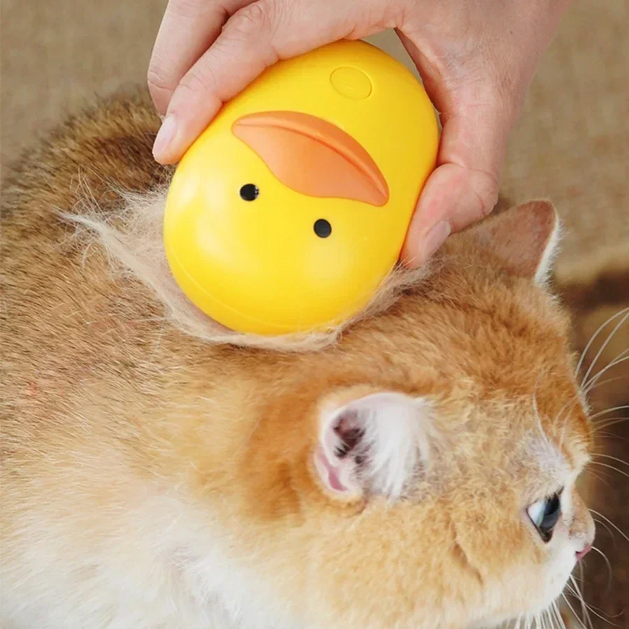 1ks pet hrebec Electric Electric One Button Spray Comp Anti Flying Hair Comp Cat Catry Cleaner Masáž hrebeň mačací ps