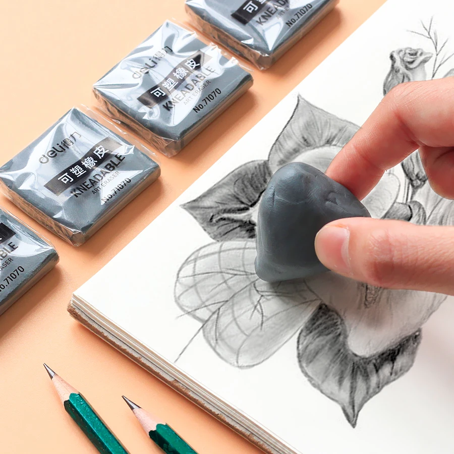 1ks plasticita Soft Gum Gum Gum Gumeser Študent kresba náčrtu Zvýšenie novinky plastikálne ceruzka gumí
