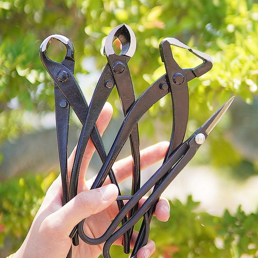 1ks Profesionálny bonsai gombón Cutter Conve Edge Cutter Pliešrky s guľôčkovým strihom nožnice krajina modelovanie záhradné bonsai nástroje
