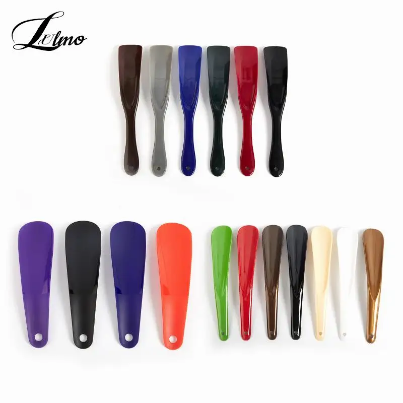 1ks Profesionálny zdvíhač na topánky 16-19,5 cm obuvi rohy plastová obuvová lyžica Shoehorn