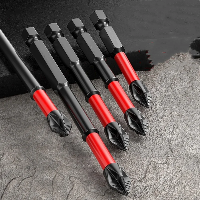 1ks proti sklzu a nárazu odolné voči volfrámovým oceľovým skrutkovačom bit Phillips Screwdriver Bit Magnetic Electric Bit Bit Stro