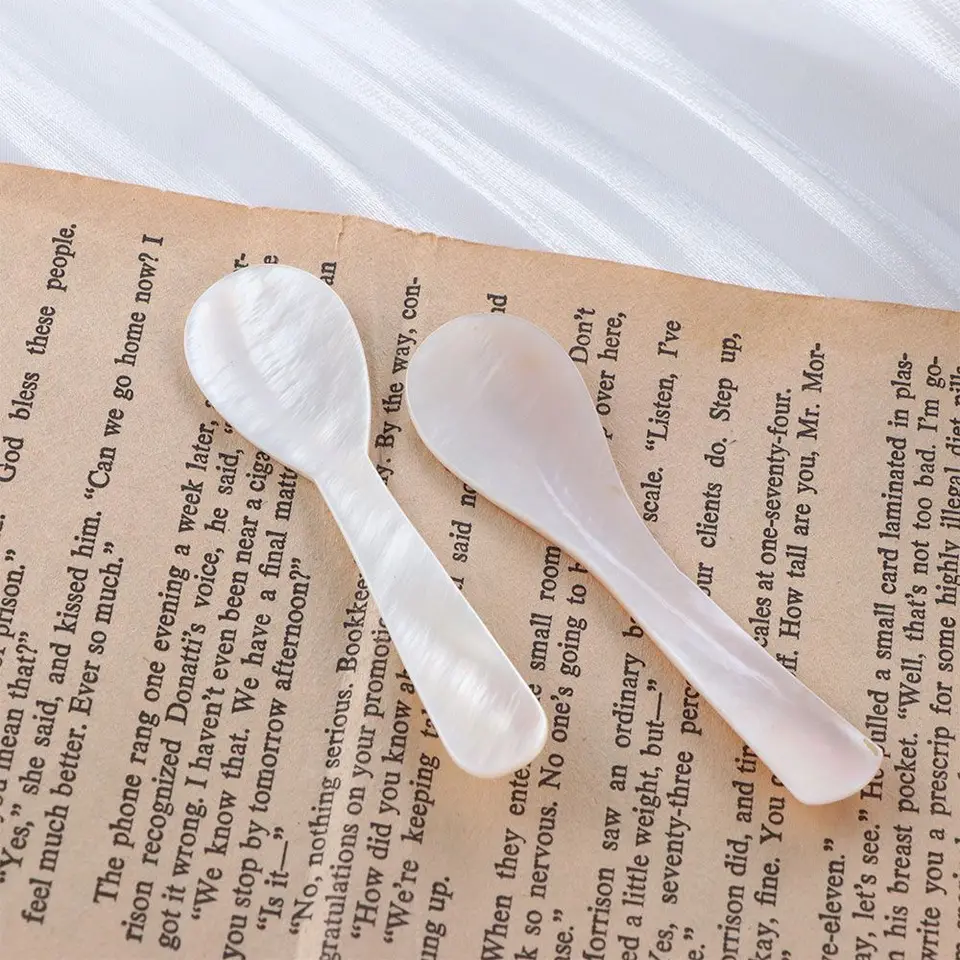 1ks prírodná perlová škrupina Small Spoon Caviar Lyžica vynikajúca kávová čajová lyžička zmrzliny naberača pre miešanie náradia kuchynské doplnky