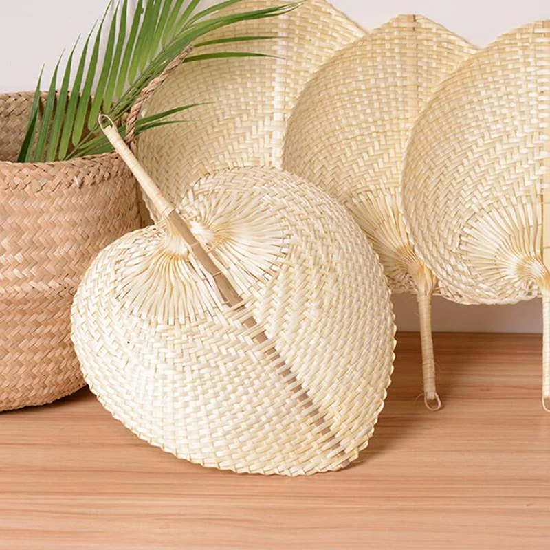 1ks Pure ručne vyrobené domáce zvieratá Bambusové tkané ventilátor Summer Cooling Fan Fen