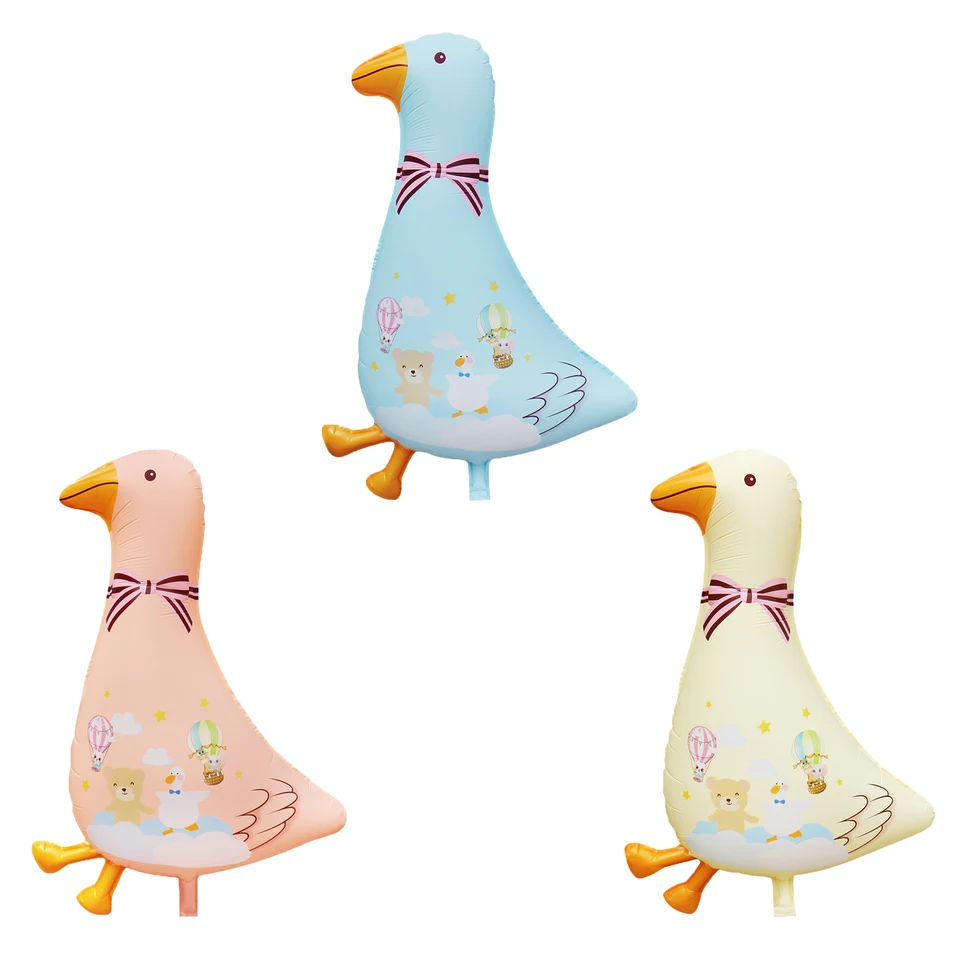 1ks retro husa balón svadobná karikatúra White Goose Hotel Shopping Mall Svadobná sviatočná sviatočná párty dekorácie fóliové balóny