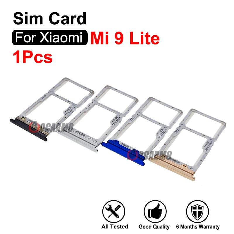 1ks Sim Tray SIM držiteľ karty Nano Slot Nano Slot pre Xiaomi 9 Lite Mi 9Lite