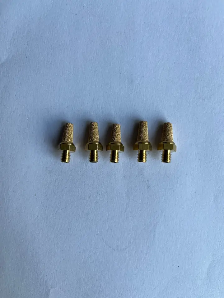 1ks Sintered bronz pneumatické M5 pt mužské niť výfukové tlmič tlmič tlmič BSL BSL-M5 BSL-M6