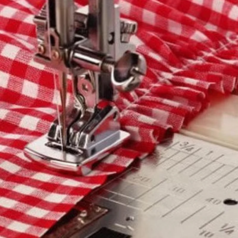 1ks Sliver valcovaný lem Curling Presser Foot pre šijací stroj Singer Janome Šitové príslušenstvo HOT PREDAJ