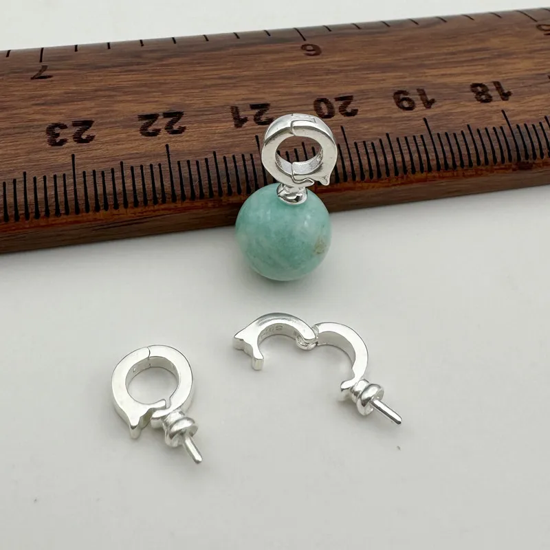 1ks Solid 925 Sterling Silver Pendant pracka DIY šperky