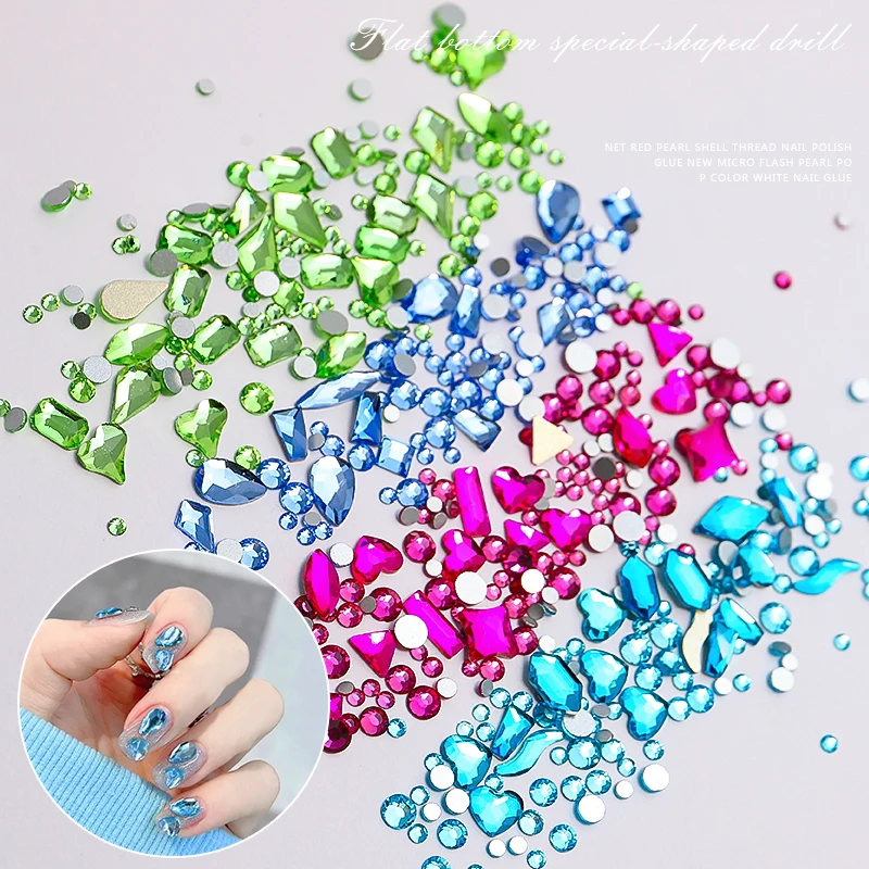 1ks Super Flash Alian Nail Art Smienky