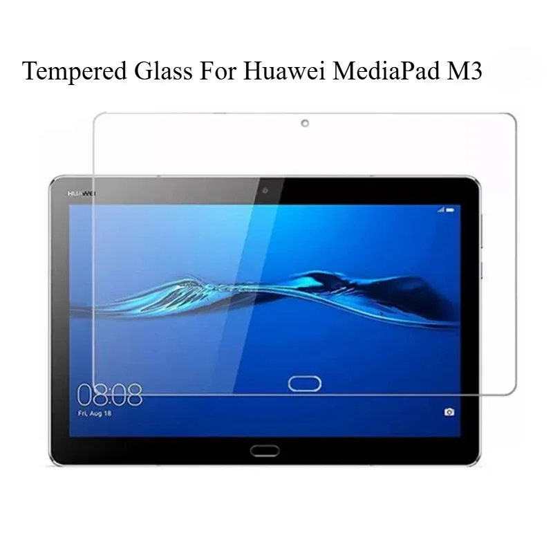 1ks temperovaný sklenený chránič obrazovky pre Huawei Mediapad M3 Lite 8 8,0 / m3 Lite 10 10,1 / m3 8.4 Čistý ochranný film
