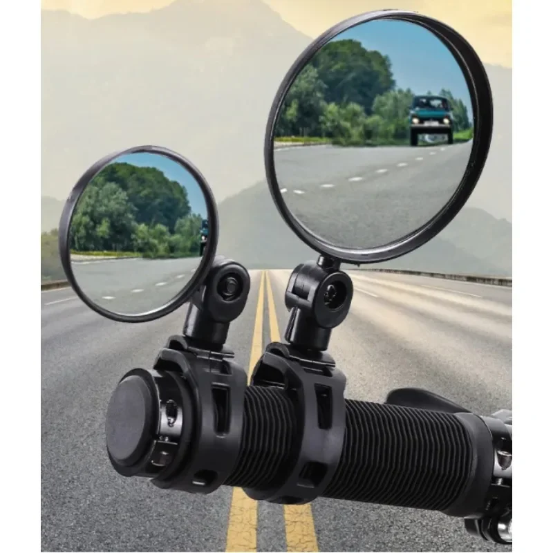 1ks Univerzálne nastaviteľné otočné otočné širokouhlou uhlom konvexné zrkadlo spätné zrkadlo bicyklov pre bicykle pre MTB Road Bike Actle