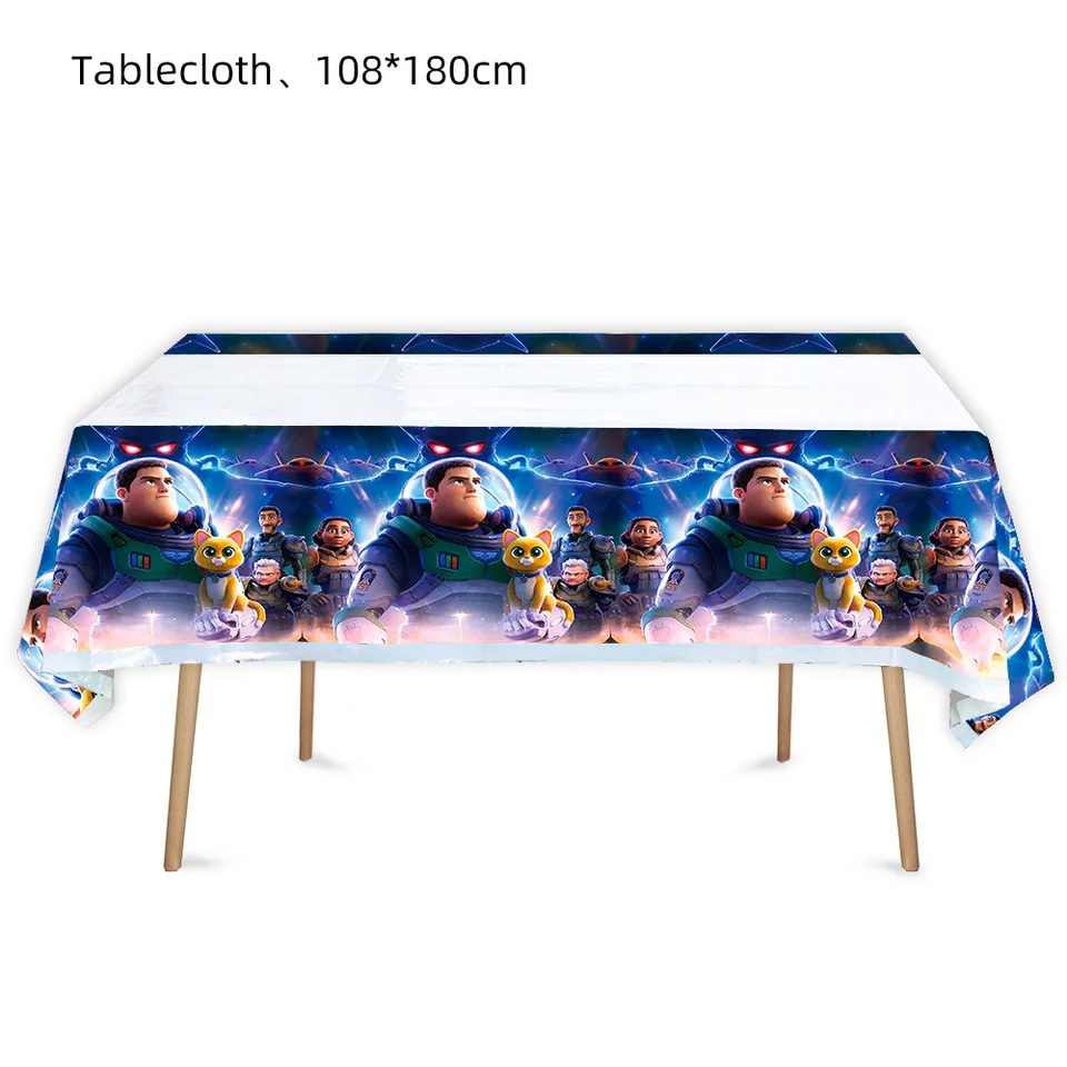 1ks/veľa bzučiaky Lightyear téma všetko najlepšie k narodeninám Table Table Table Cover Detská sprcha Detské chlapci uprednostňujú plastový obrus