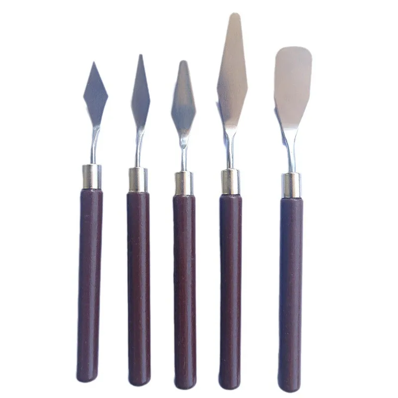 1ks z nehrdzavejúcej ocele keramika špachtľba polymér Clay Scraper Pottery Modeling Tools umenie olejomaľba nože