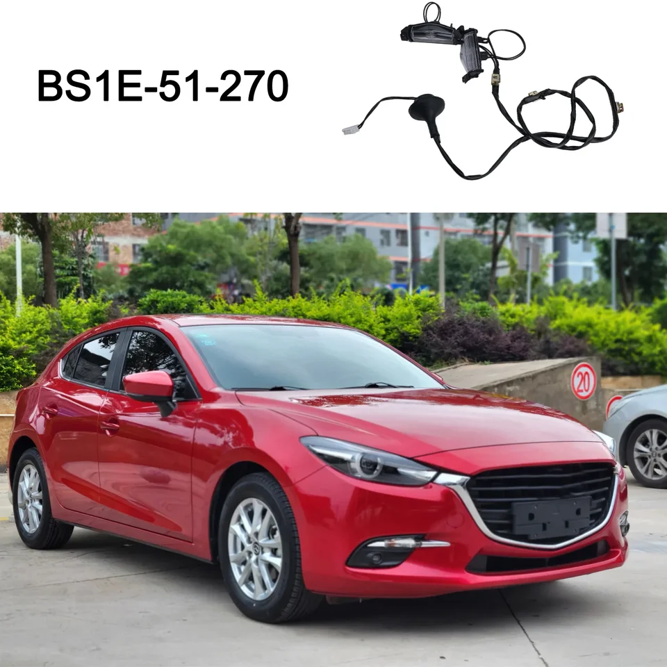 1ks zadná poznávacia značka Svetlo pre Mazda 3 2009-2013 Zostava zadnej poznávacej značky Svetlo Svetlo s výmenou žiaroviek BS1E-51-270