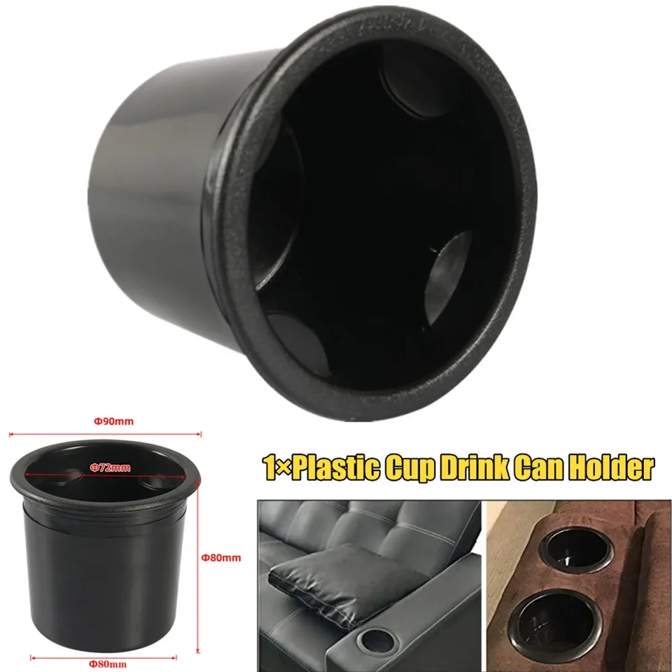 1ks zapustené kvapky v plastovom šálke držiaka nápojov pre lodné auto Marine RV Table 90*80 mm používané na vkladanie šálok vody, nápojov, fliaš,