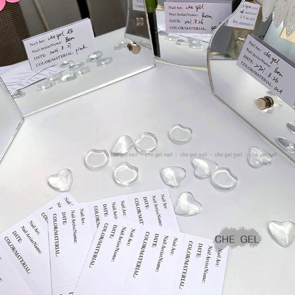 1KS Zvlnenie priehľadné sklenené nechtové art Designs Designs Color Board Tips Card Manicure Tools UV Gel Nail
