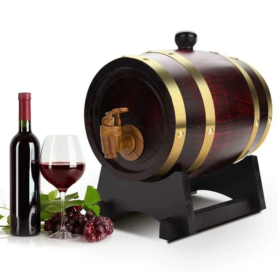 1L/1,5L/3L Drevené víno sud vinobranie dubové pivo pivovarnícke príslušenstvo Whisky Skladova