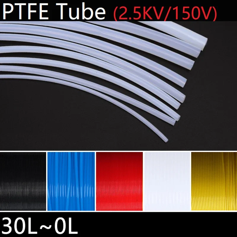 1m/2m 0l ~ 30l PTFE trubica F46 Izolovaný kapilárny tepelný chránok vysielať hadicu pevnú teplotu Odpor korózie 2,5 kV 150V