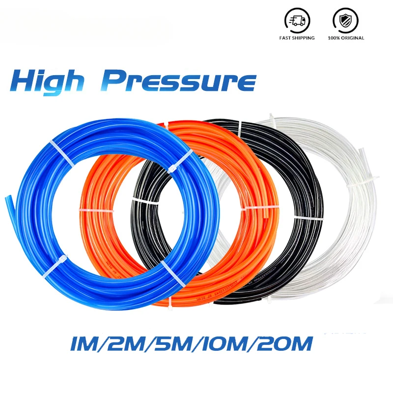 1m/2m/5m/10 m/20 m polyuretánové hadičky Hadica Hadica 4 mm 6 mm 8 mm 10 mm 12 mm rúrka hadica hadica pneumatická trubica pre kompresor
