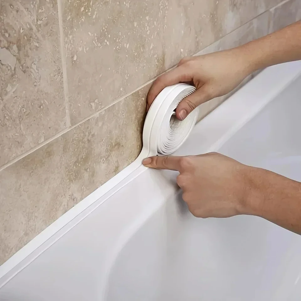 1m/3,2 m PVC nepremokavá tesniaca páska pre umývadlo, sprchu, vaň