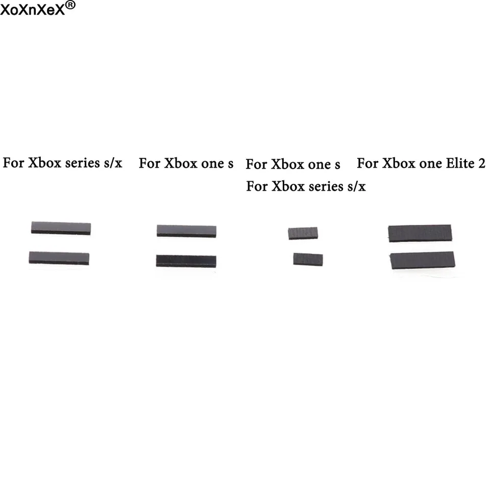 1pair = 2pc nárazové vankúšiky pre xbox série X/S Zadný škrupina LT RT gumové vankúšiky pre Xbox One Slim Elite 2 Gamepad Tash Tashisum Pad