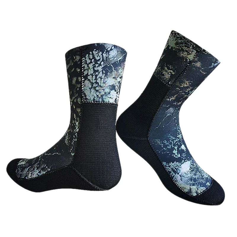 1Pair 5 mm neoprene plážové potápačské ponožky potápanie Plužné plutvy vody športové nekĺzavé topánky Surfovanie bránia poškriabaniu topánky