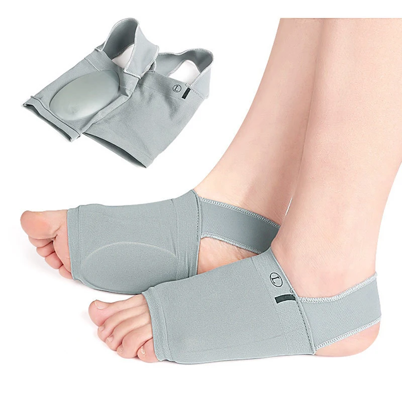 1Pair Arch Podporuje rukávy plantárna fasciitída päty Spurs remienok na nohy Plochá nohy Zbavte rukánových ponožiek ortotické vložky