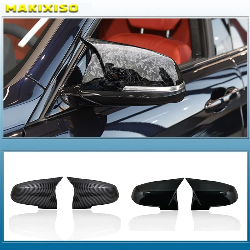 1pair bočné spätné krídlo krídlové kryty krytiny pre BMW 1 2 3 4 séria F20 F30 F31 F32 F34 F36 E84 2014 -2018 ABS GLOS GLOS BLACK BLACK