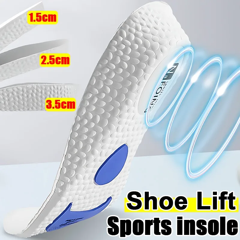 1Pair Eva Sports Shock Toppping topánky Zložka pre výšku nôh Zvyšovanie Infláty Meni Ženy podporujú ortopedické vankúšiky topánok