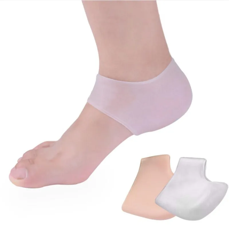 1Pair Feet Socks ponožky Silikón zvlhčujúci gélové ponožky ponožky Foot Care Chrániče proti praskajúcim pätom